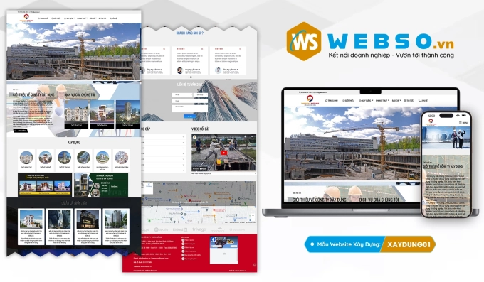 Mẫu website Xây Dựng 01