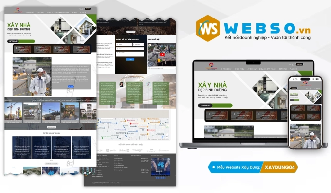 Mẫu website Xây Dựng 04