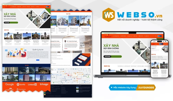 Mẫu website Xây Dựng 05